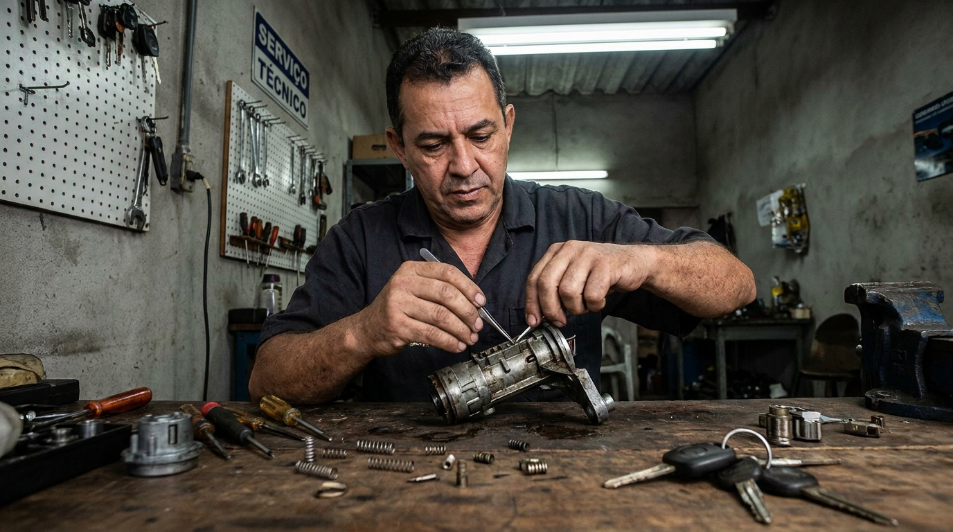Troca de Segredo do Miolo da Porta profissional em Feira de Santana‑BA